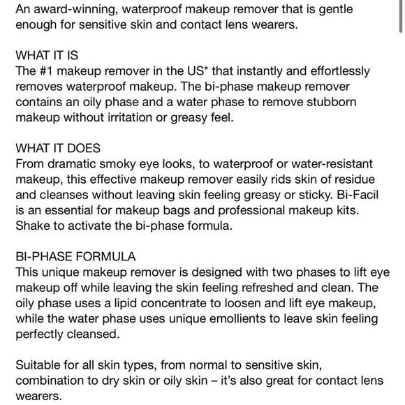 Lancôme Bi-Facil Double Action Eye Make Up Remover 4.2 oz NEW - Picture 3 of 7